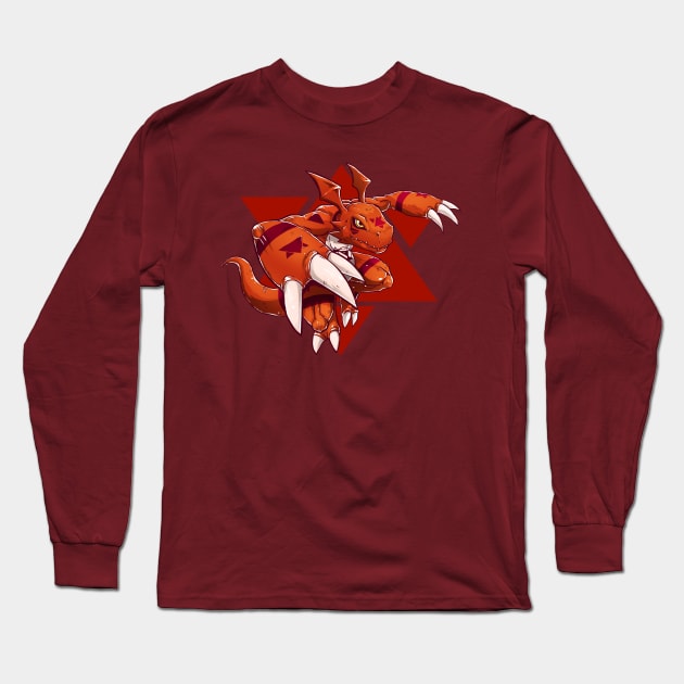 guilmon fanart Long Sleeve T-Shirt by DigiTeeshrit